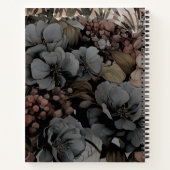 水彩バニーフローラジャーナル、ヴィンテージウサギ ノートブック (裏面)