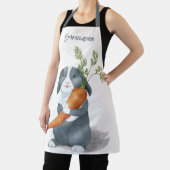 水彩バニーラビットモノグラムの エプロン (インサイチュ)