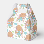 水彩バニー、ハートと花好きボックス フェイバーボックス (正面サイド)