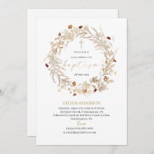 水彩バプテエレガントィス 招待状 (正面/裏面)