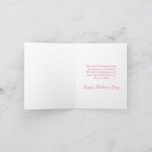 水彩バラおもしろいお気に入りの母の日 カード (内部)