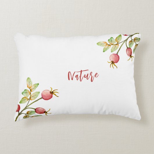 水彩バラお尻 アクセントクッション (正面)