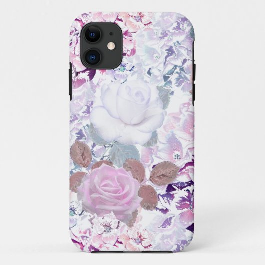 水彩バラとアジサイ。 Case-Mate iPhoneケース (裏面)