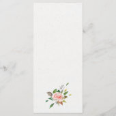 水彩バラと結婚葉 メニュー (裏面)