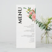 水彩バラと結婚葉 メニュー (スタンド正面)