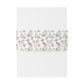 水彩バラと蘭フローラルパターン 招待状ベリーバンド (裏面例)