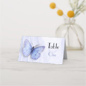 水彩バラと蝶 プレイスカード (正面)