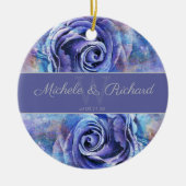 水彩バラの形見 セラミックオーナメント (正面)