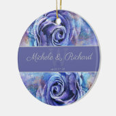 水彩バラの形見 セラミックオーナメント (左)