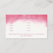 水彩バラアポイントメント名刺 名刺 (裏面)