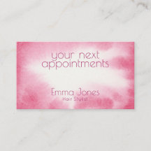水彩バラアポイントメント名刺