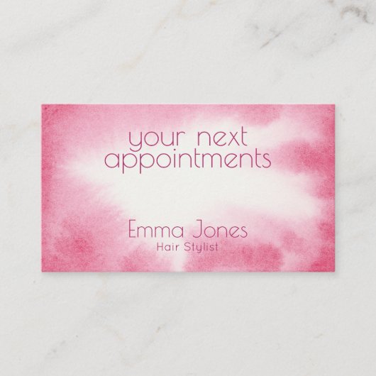 水彩バラアポイントメント名刺 名刺 (正面)