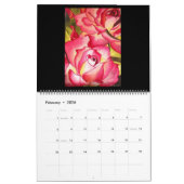 水彩バラアートカレンダーby Sacha Grossel カレンダー (2月 2026)