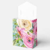 水彩バラインアクアグリッター パーソナライズされた フェイバーボックス (オープン)