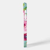 水彩バラインピンククリームアクアグリッター Case-Mate iPhoneケース (裏面 / 左)