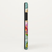 水彩バラインピンク&クリームアクアグリッター Case-Mate iPhoneケース (裏面/右)