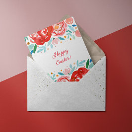 水彩バライースターカード カード