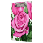 水彩バラウェディングプランナー クリップボード (左)