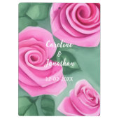 水彩バラウェディングプランナー クリップボード (裏面)