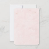 水彩バラウェディングRSVPカード 出欠カード (裏面)