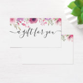 水彩バラギフトカード (デスク)