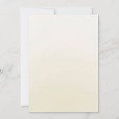 水彩バラクリーム金ゴールドフローラキンセアニェラ 招待状 (裏面)