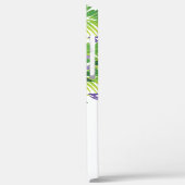 水彩バラグリーンリーパープルグリーンモノグラムの Case-Mate iPhoneケース (裏面 / 左)