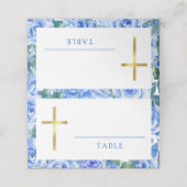 水彩バラダスティブルーバプティスボーイ プレイスカード (外部開封)