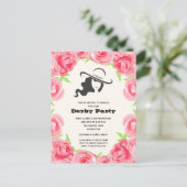 水彩バラダービーパーティー ポストカード (スタンド正面)