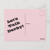 水彩バラダービーパーティー ポストカード (裏面)