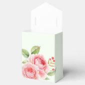 水彩バラデザインブライダルシャワーお気に入りボックス フェイバーボックス (オープン)