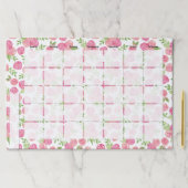 水彩バラデスクカレンダーメモ帳 ペーパーパッド (インサイチュ)