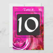 水彩バラバルミツワーテーブル席カード 招待状 (裏面)