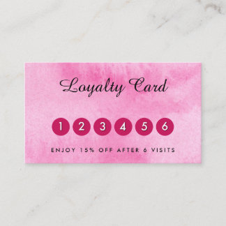 水彩バラピンクロイヤリティ名刺 名刺