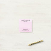 水彩バラピンク事業 ポストイット (デスク上)