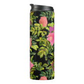 水彩バラピンク花植物性フローラ試薬 タンブラー (回転右)