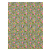 水彩バラピンク花植物性フローラ試薬 テーブルクロス (正面)