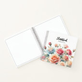 水彩バラフラワーズスケッチブック ノートブック (内部)