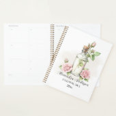 水彩バラフローラアロマセラピー必須油 プランナー手帳 (ディスプレー)