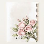 水彩バラフローラアロマセラピー必須油 プランナー手帳 (裏面)