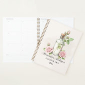 水彩バラフローラアロマセラピー必須油 プランナー手帳 (ディスプレー)