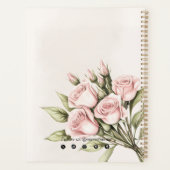 水彩バラフローラアロマセラピー必須油 プランナー手帳 (裏面)