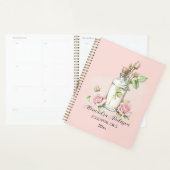 水彩バラフローラアロマセラピー必須油 プランナー手帳 (ディスプレー)