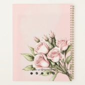 水彩バラフローラアロマセラピー必須油 プランナー手帳 (裏面)