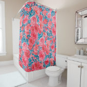 水彩バラフローラタペストリー シャワーカーテン (インサイチュ)