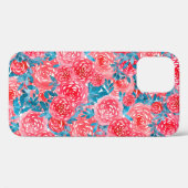 水彩バラフローラタペストリー Case-Mate iPhoneケース (裏面 (横))