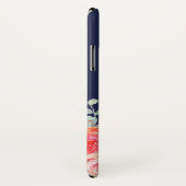 水彩バラフローラネイビーグリッターモノグラム Case-Mate iPhoneケース (裏面/右)