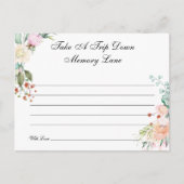 水彩バラフローラメモリアドバイスカード ポストカード (正面)