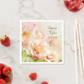 水彩バラフローラ紙ナプキンス スタンダードカクテルナプキン (インサイチュ)