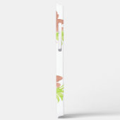 水彩バラフローラ赤面ピンクモノグラムの Case-Mate iPhoneケース (裏面 / 左)